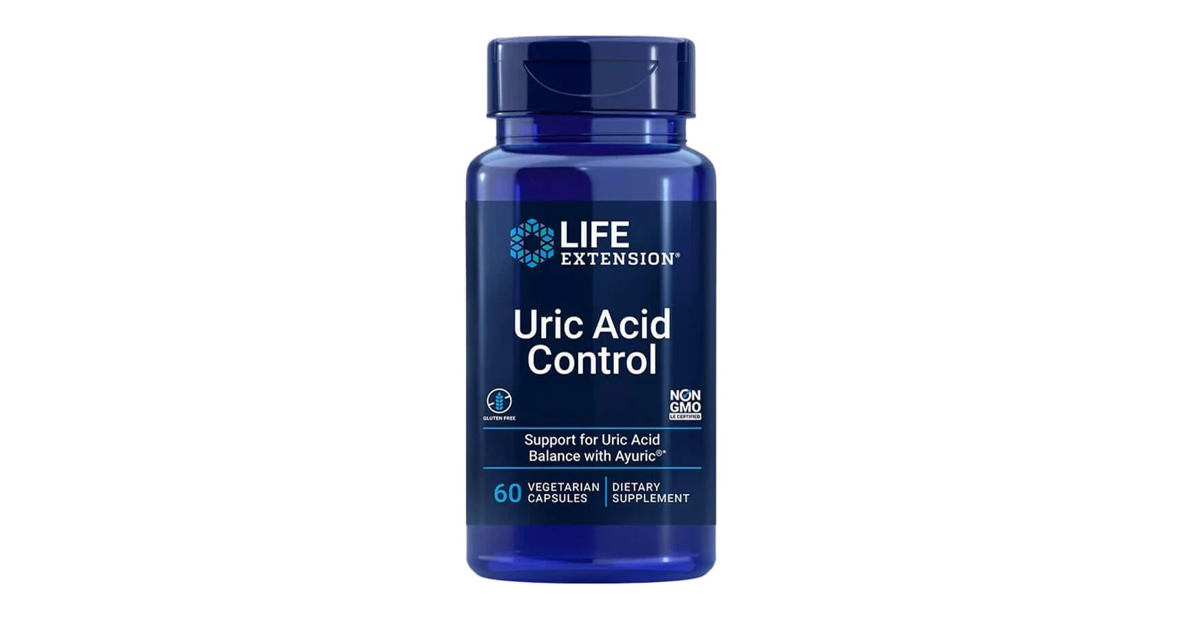 Life Extension Life Extension Uric Acid Control with Ayruric™ 500 mg ...