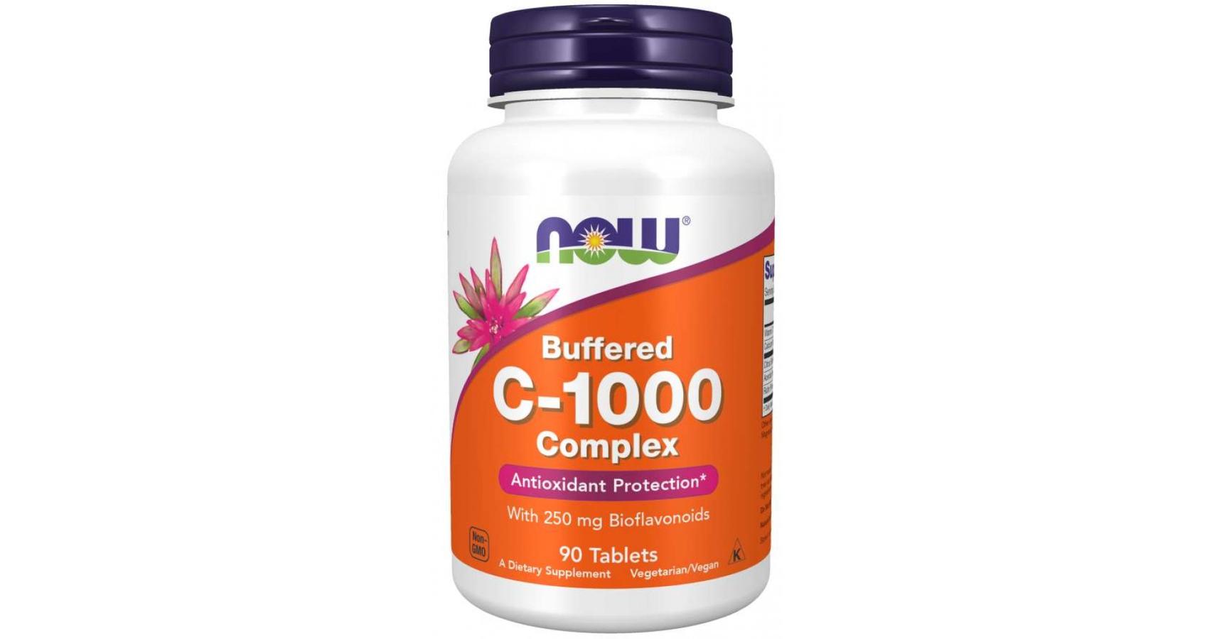 NOW Now C-1000 Complex - 90 Tablets Buffered C - Greenpatika ...