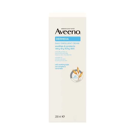 Aveeno Dermexa illatmentes hidratáló krém száraz és érzékeny bőrre 200 ml (EP Kártyára Adható)