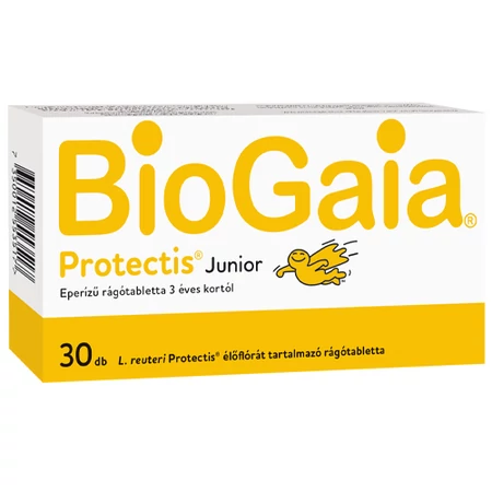 BioGaia Protectis Junior 30 db rágótabletta epres ízzel