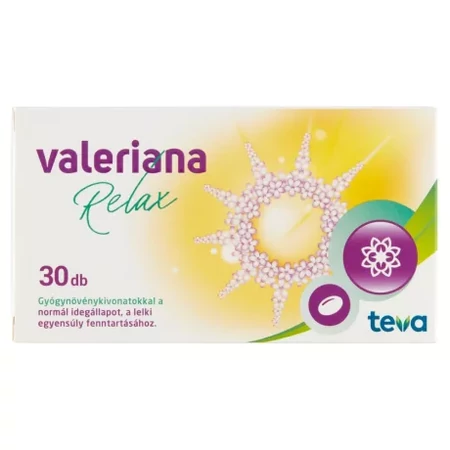Valeriana Relax, növényi alapú nyugtató, 30 db lágyzselatin kapszula