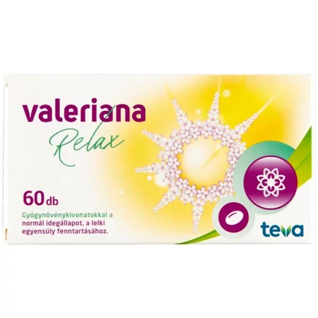 Valeriana Relax, növényi alapú nyugtató, 60 db lágyzselatin kapszula