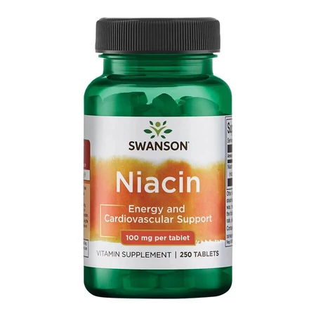 Swanson Niacin 100 mg - 250 Tablets - KÖZELI LEJÁRAT (2025.10.31)