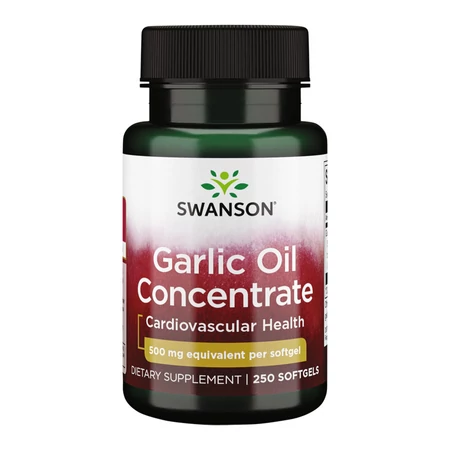 Swanson Garlic Oil Concentrate 500 mg - 250 Softgels