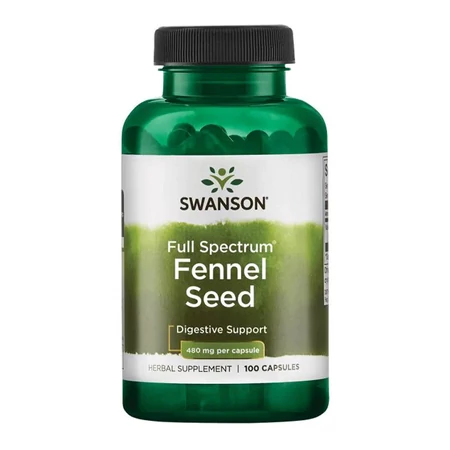 Swanson Fennel Seed 480 mg - 100 Capsules