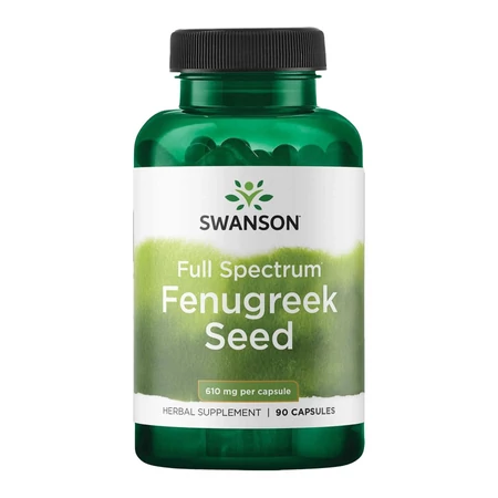 Swanson Fenugreek Seed 610 mg - 90 Capsules - KÖZELI LEJÁRAT (2025.09.30)