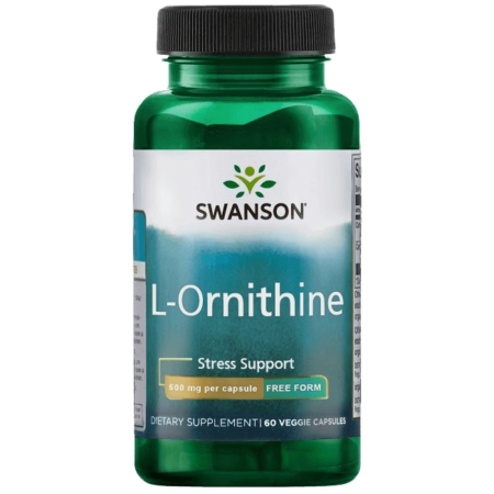 Swanson L-Ornithine 500 mg - 60 Veggie Capsules