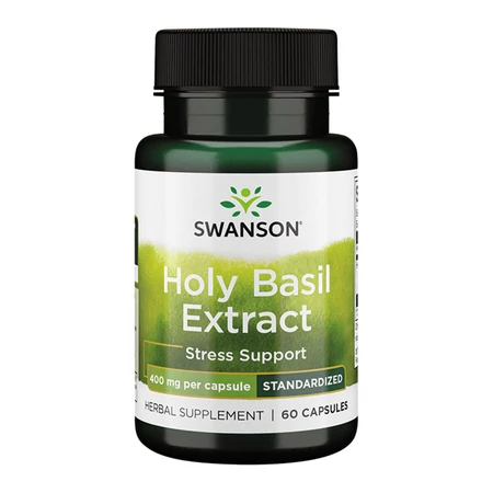 Swanson Holy Basil Extract 400 mg - 60 Capsules KÖZELI LEJÁRAT (2025.06.30)