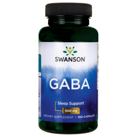 Swanson GABA 500 mg - 100 Capsules
