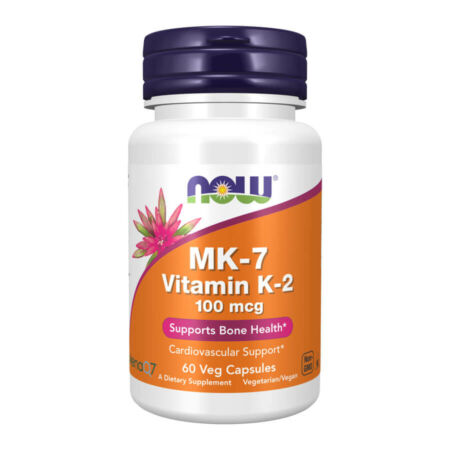 Now MK-7 Vitamin K2 100 mcg - 60 Veg Capsules