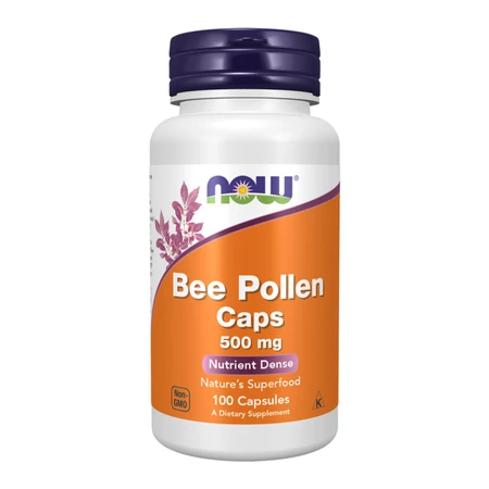 Now Bee Pollen 500 mg - 100 Capsules