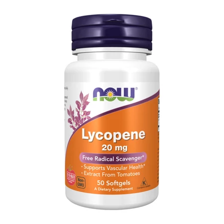 Now Lycopene 20 mg 50 Softgels