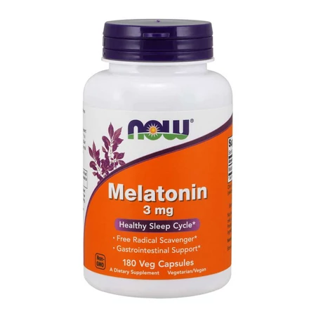 Now Melatonin 3mg - 180 Veg Capsules