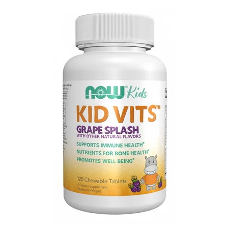 Now Kid Vits™ Grape Splash  - 120 Chewable Tablets