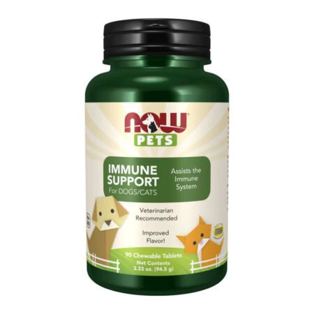 Now Pets Immune Support For Dogs & Cats - 90 Chewable Tablets