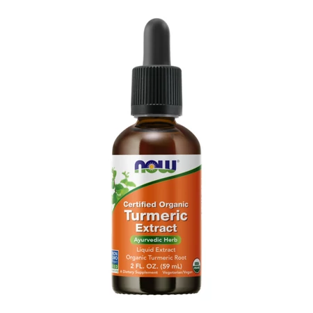 Now Turmeric Extract Liquid, Organic - 59 ml