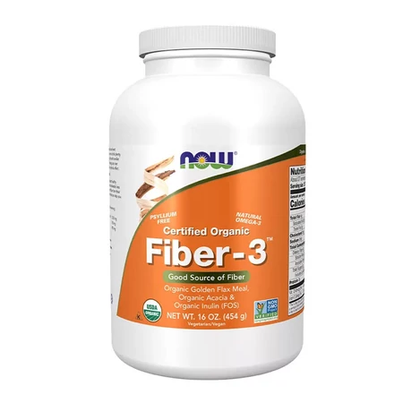 Now Fiber-3, Organic - 454 g