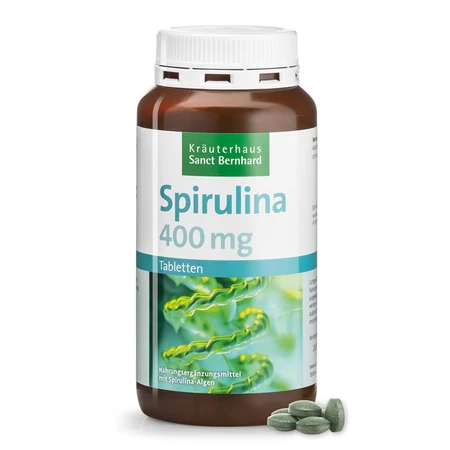 Sanct Bernhard Spirulina 400 mg 360 db tabletta