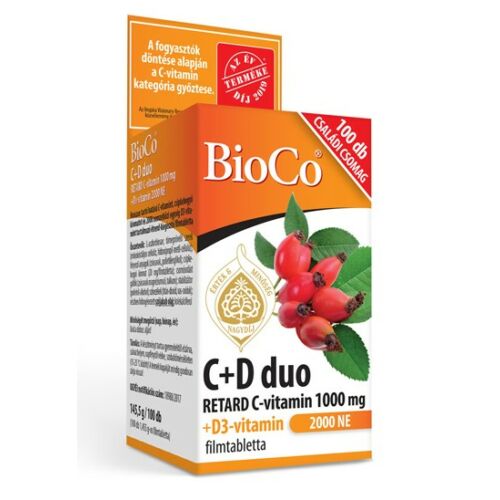 BioCo C+D Duo 2000NE 100 db filmtabletta