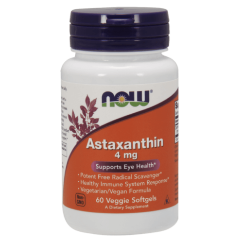 NOW Astaxanthin 4 mg - 60 Veggie Softgels