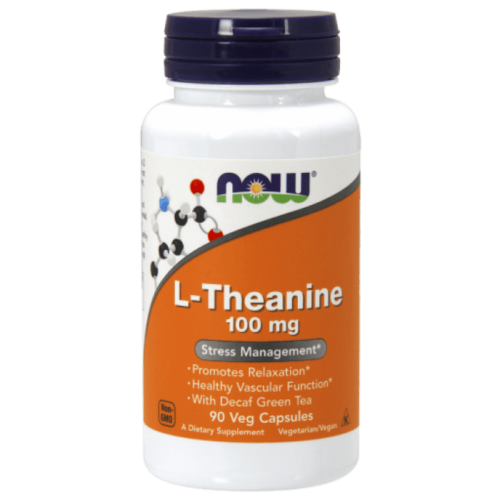 NOW L-Theanine 100 mg - 90 Veg Capsules