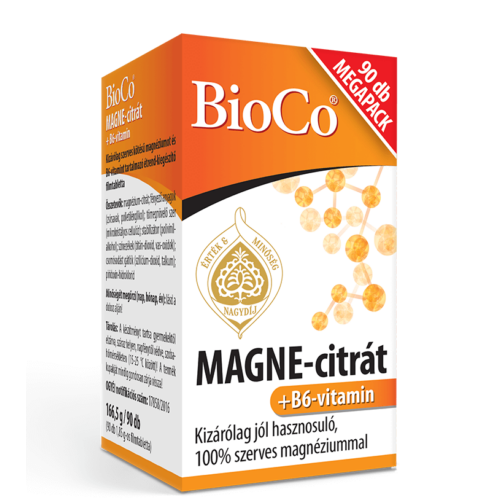 BioCo Magne-citrát + B6-vitamin 90 db filmtabletta