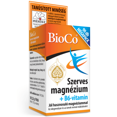 BioCo Szerves Magnézium+B6-vitamin 90 db tabletta