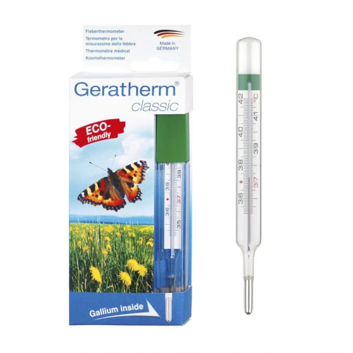 Lázmérő lerázóval / Higanymentes / Geratherm