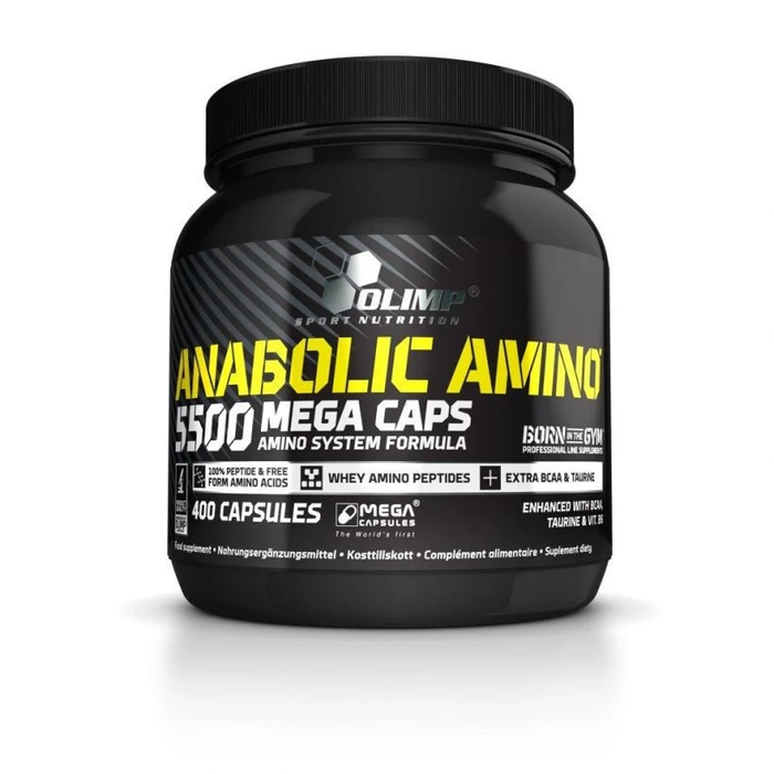 OLIMP NUTRITION - ANABOLIC AMINO 5500 MEGA CAPS - 400 KAPSZULA (Lejárat: 2025.08.21.)