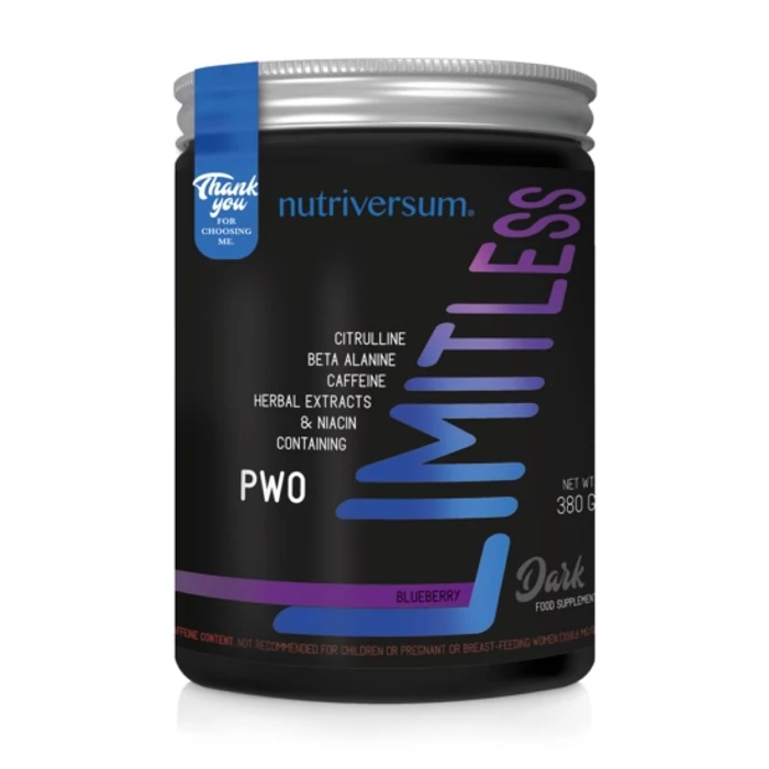 Nutriversum Limitless PWO 380g DARK áfonya