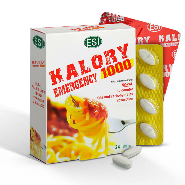 Natur Tanya ESI Kalory emergency - Nopal kaktusz alapú tabletta, csökkenti az együtt elfogyasztott ételek GI- értékét.