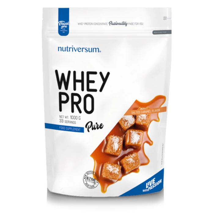Nutriversum Whey PRO - PURE - mogyoróvaj 1000 g
