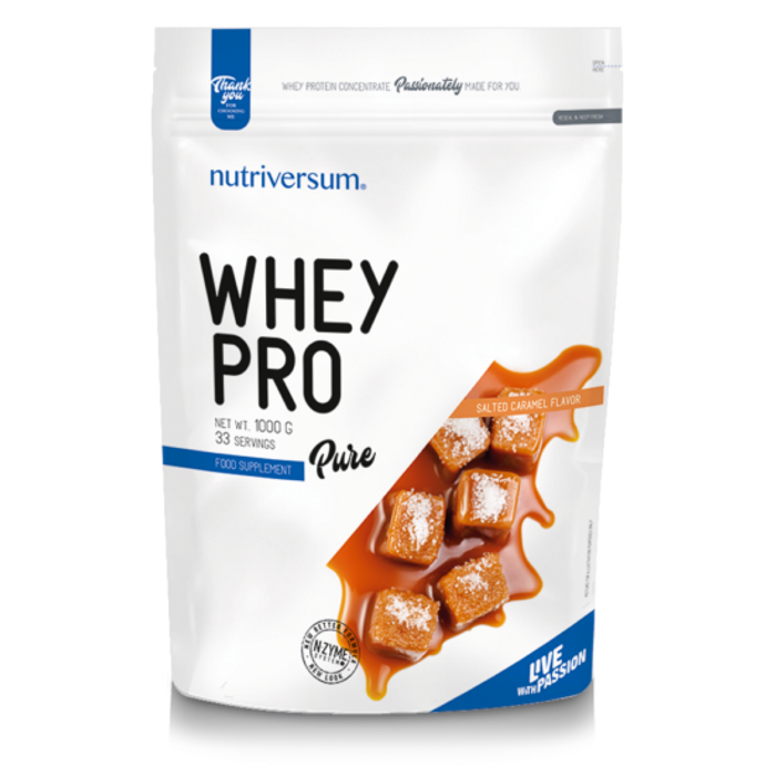 Nutriversum Whey PRO - PURE - mogyoróvaj 1000 g