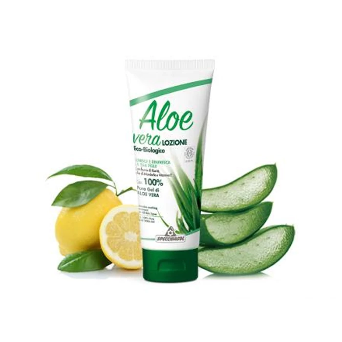 Natur Tanya Specchiasol Aloe vera feszesítő testápoló - Sheavaj, E-vitamin, mandula és citromolajjal. 