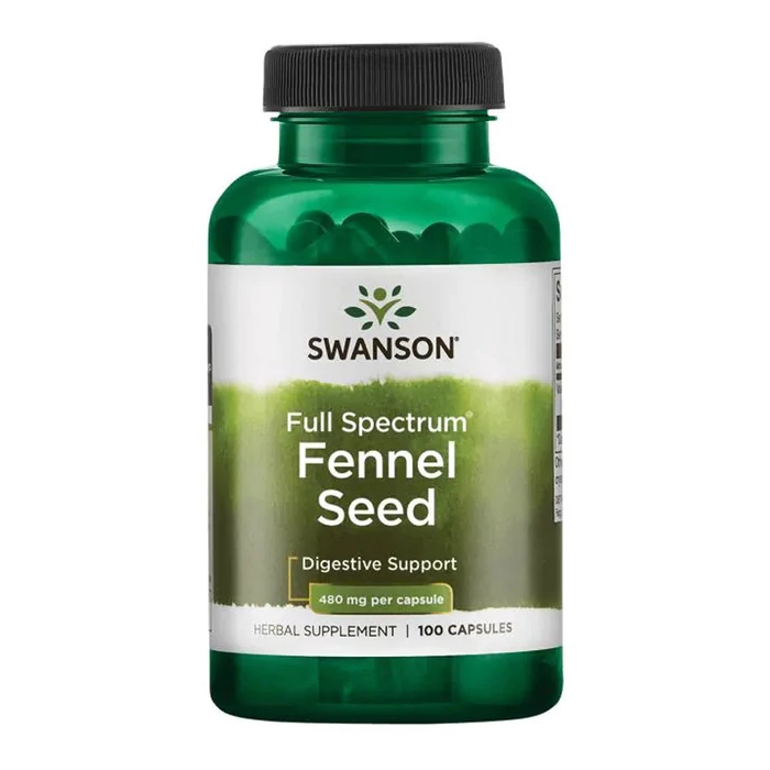 Swanson Fennel Seed 480 mg - 100 Capsules