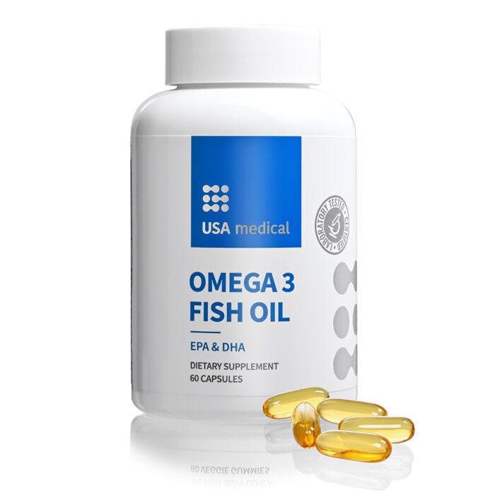 USA medical omega-3 fish oil kapszula 60 db