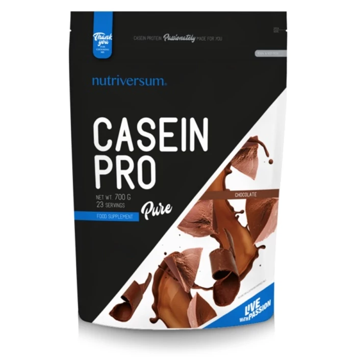 Nutriversum Casein Pro - 700 g - PURE - csokoládé