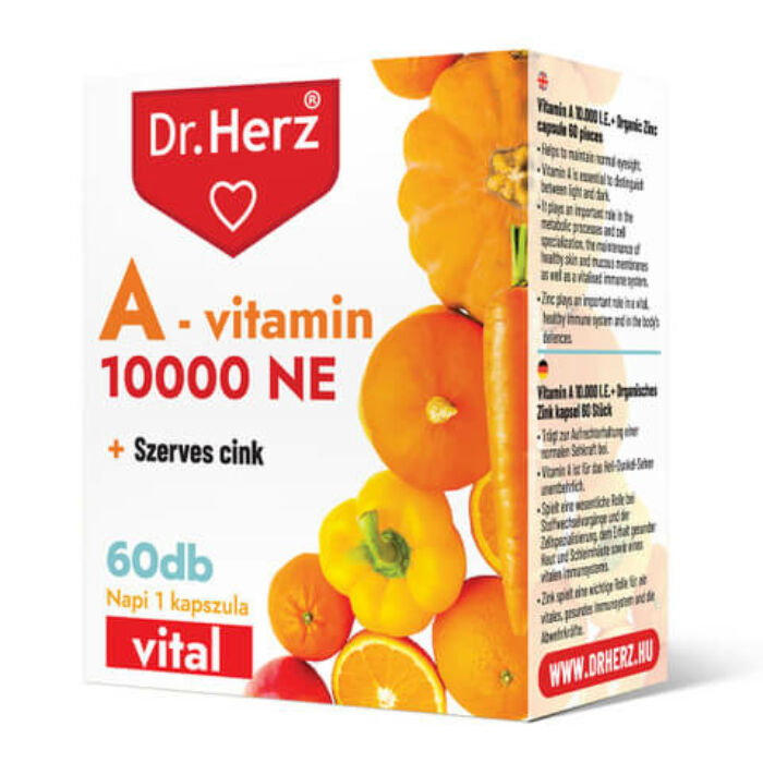 Dr. Herz A-vitamin 10000 NE + Szerves Cink