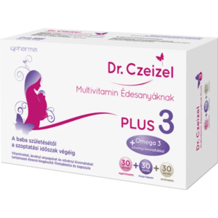 Dr. Czeizel Multivitamin Édesanyáknak PLUS 3 30+30+30 db