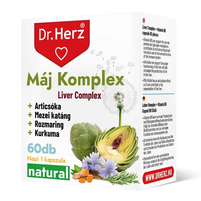 DR HERZ MÁJ KOMPLEX 60 DB KAPSZULA