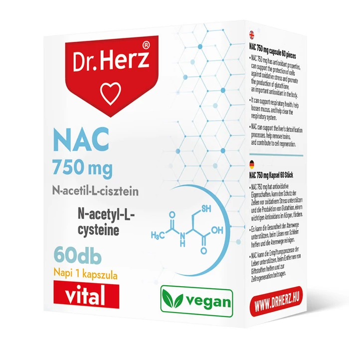 Dr. Herz NAC 750 mg 60 db kapszula
