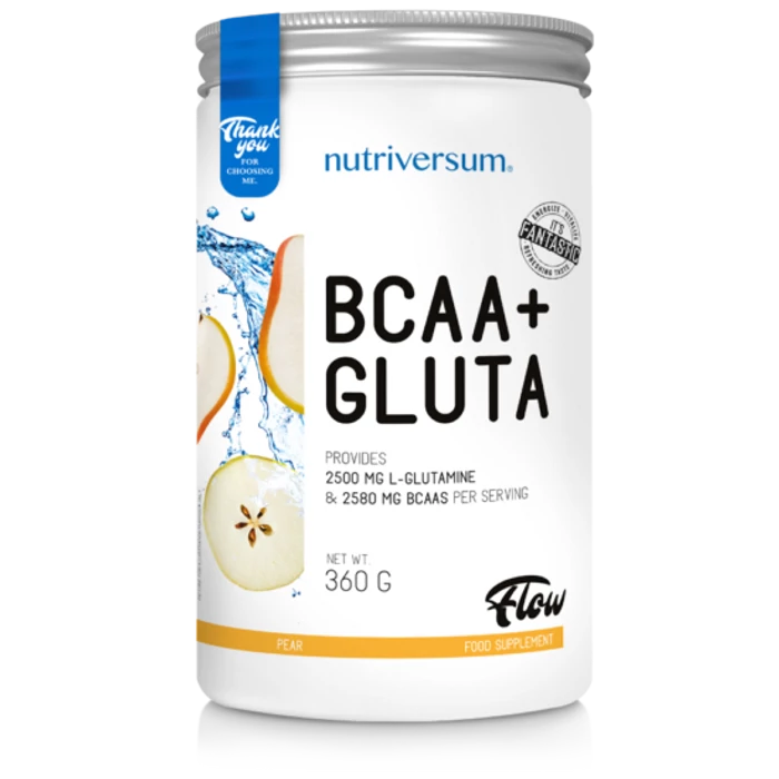 Nutriversum BCAA+GLUTA - FLOW -  körte