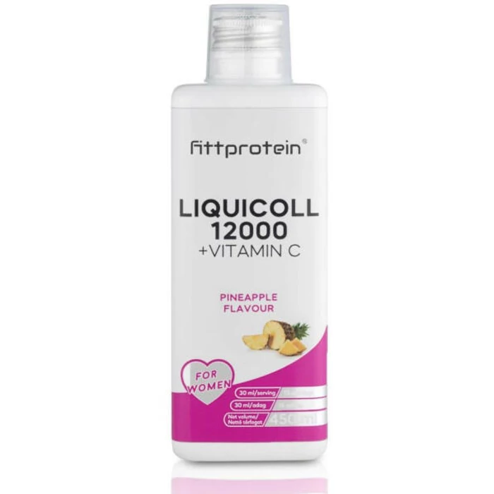 FITTPROTEIN COLLAGEN 12000 +VITAMIN C ananászos 23.06.30 lejárat