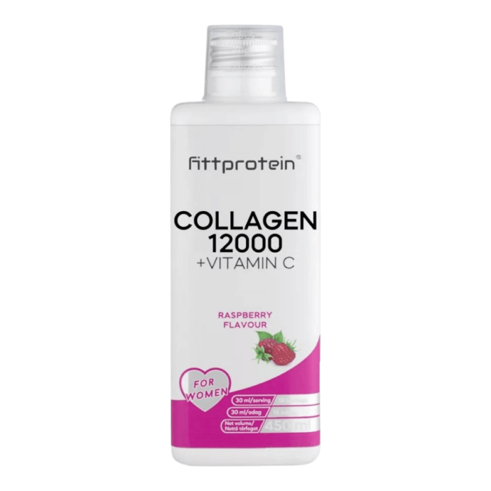 Fittprotein Collagen 12000mg + C-vitamin málna ízű ital