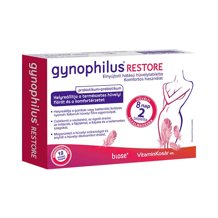 gynophilus RESTORE (2 db hüvelytabletta)