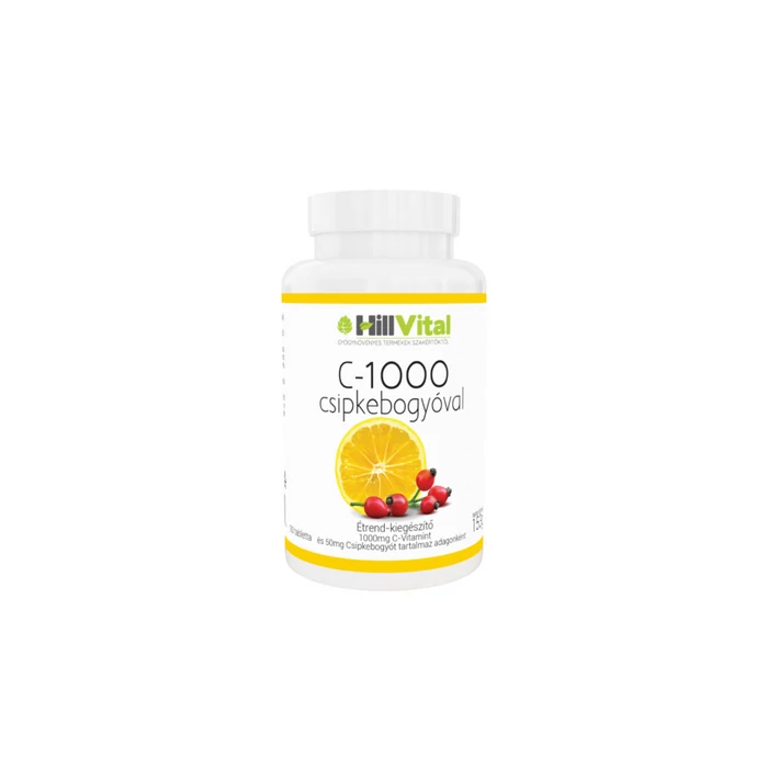 HillVital C-1000 Csipkebogyóval 90db (Minőségét megőrzi: 2023.09.)