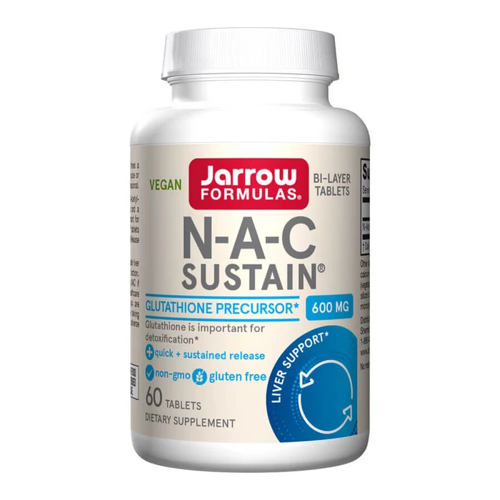 Jarrow Formulas NAC Sustain® 600 mg - 60 Tablets