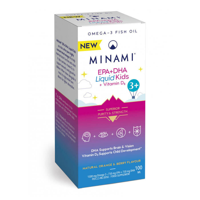 Minami Nutrition EPA+DHA Liquid Kids+VitaminD3