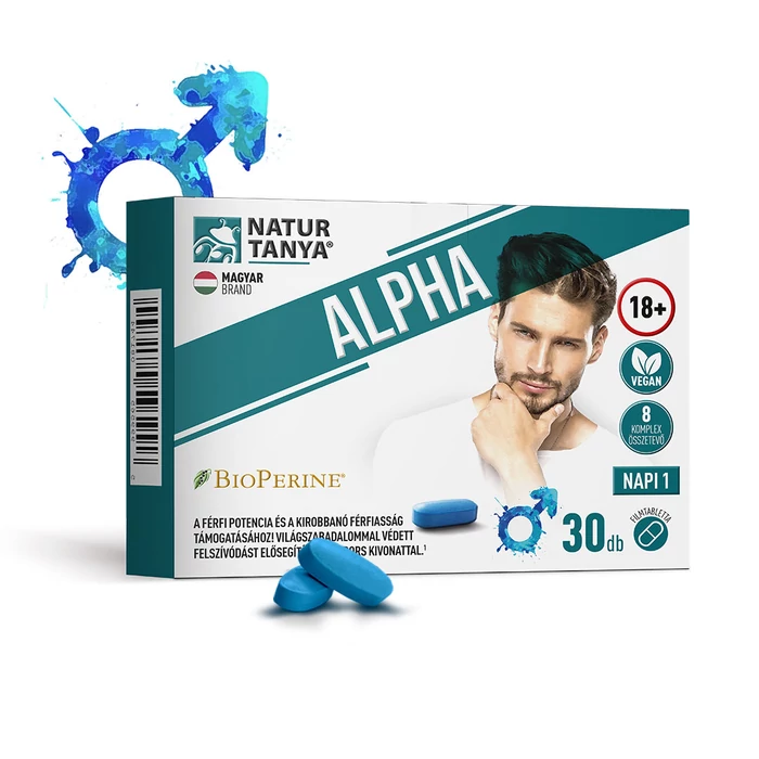 Natur Tanya ALPHA - A férfi potencia és a kirobbanó férfiasság támogatásához!
