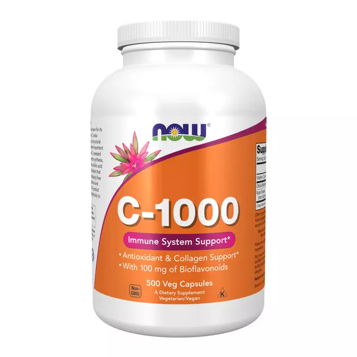 NOW C-vitamin 1000 mg, bioflavonoiddal és rutinnal